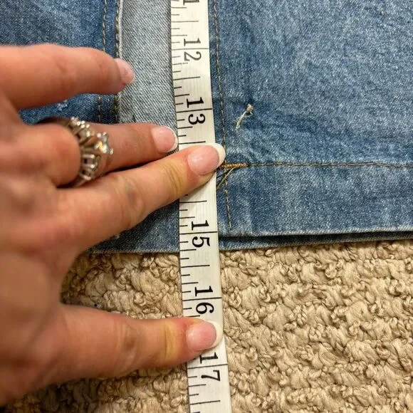 Vintage‎ Ladies 80’s Zipper Front Denim Maxi Skirt Size 14 - Picture 8 of 12